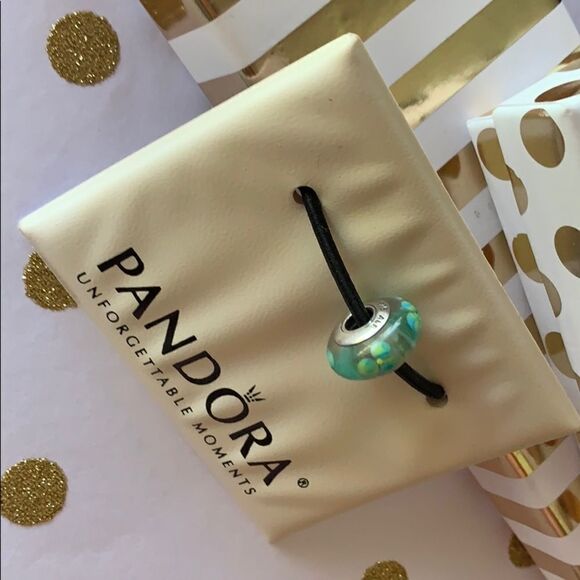 PANDORA Murano Glass Charm Authentic Flowers - Picture 8 of 9